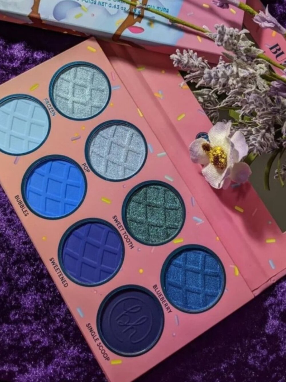 BH COSMETICS 'Sweet Shoppe: Bubble Gum' Eyeshadow Palette - 8 shades - NOT USED